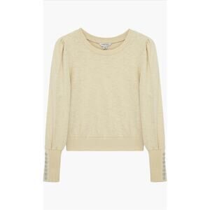 Nordstrom Habitual Girl Button Accent Longsleeved Cotton Top Size 12 NWT